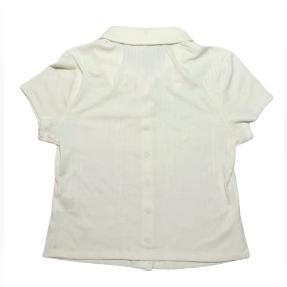 Hippie Rose Juniors' Snap-Front Spring Polo Size S - Picture 3 of 4